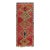 Vintage Moroccan Runner Rug in Red With Diamond Medallions, From Rug & Kilim For Sale