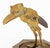 Ignatius Taschner (German, 1871-1913) Bird Form Cigar Cutter and Ashtray, circa 1900, hand-hammered brass and iron,...