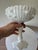 Vintage Milk Glass Pedestal Compote With Embossed Rose and Fruit Relief, C. 1950s–60s For Sale In New York - Image 6 of 7