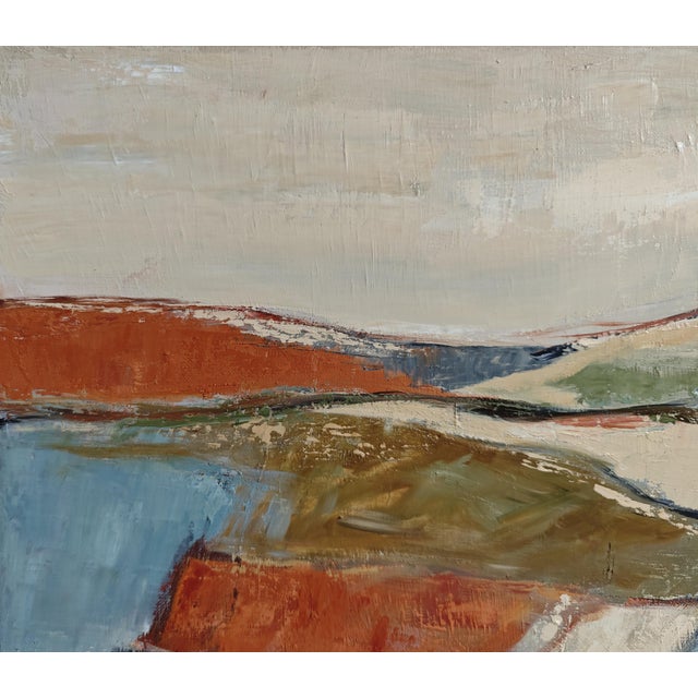 Towards the Clearing – Abstract Landscape, Original Oil Painting Framed by Sophie Dumont For Sale - Image 6 of 9