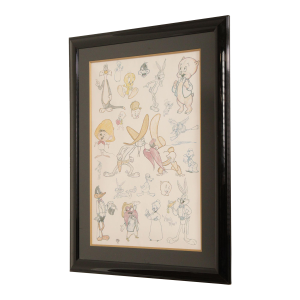 Virgil Ross Looney Tunes Character Sketch Lithograph