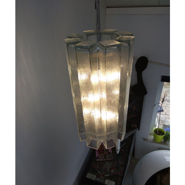Glass Pendant Lamp from Doria, 1970s For Sale - Image 3 of 11