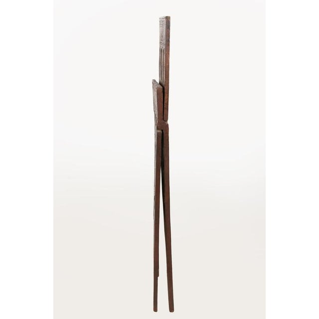 Wood Carved Wooden Folding Easel, Early 20th Century For Sale - Image 7 of 9