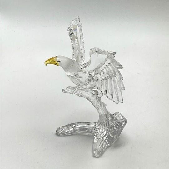 Swarovski Crystal Bald Eagle Figurine (#248003 - Mint Condition With Original Inner and Outer Boxes, Retired) For Sale - Image 9 of 15