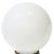 1930s 1930 Round Art Deco School House Milk Glass Ceiling Globe W Flush Celing Fixture For Sale - Image 5 of 5