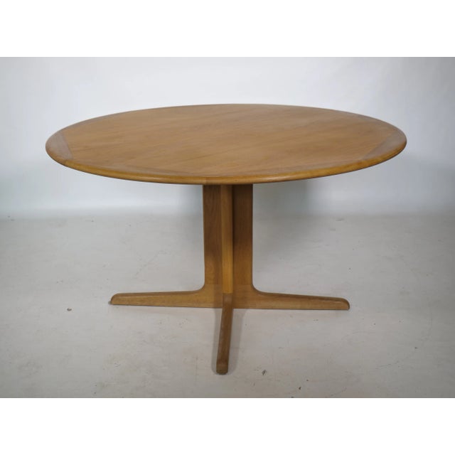 Tan Mid-Century Dining Table attributed to Niels Otto (N. O.) Møller, 1970s For Sale - Image 8 of 8