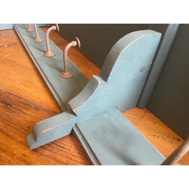 French Wall Coat Rack, 1910 For Sale - Image 10 of 17