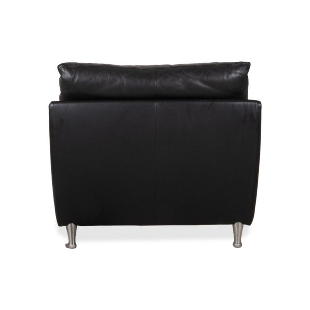 Set of Model 5600 Lounge Chair and Ottoman in Black Leather from Rolf Benz For Sale - Image 14 of 18