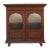 Antique Colonial Lift-Top Glass Malabar Cabinet For Sale
