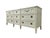 French Provincial Vintage American of Martinsville Off-White Lacquered Triple Dresser With Original Brass Hardware For Sale - Image 3 of 17