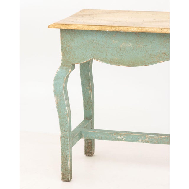 French Provincial Niermann Weeks French Provincial Style Painted Wood Console Table For Sale - Image 3 of 8