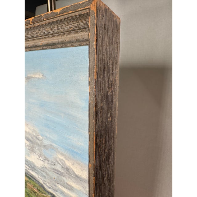 1960's Vintage Rustic European Post Impressionist Still Life Original Framed Oil Painting on Canvas For Sale - Image 10 of 12