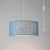 Nova Stretch 18"d Swag Lamp - Turquoise Linen Drum Shade, Plug-In, Dimmable, Bulb Included For Sale - Image 4 of 6