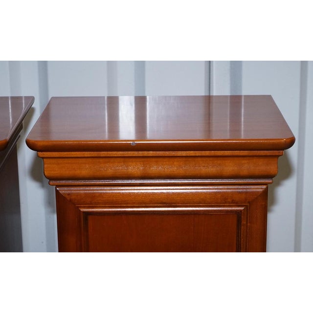 Wood Vintage French Style Cherrywood Nightstands, Set of 2 For Sale - Image 7 of 18