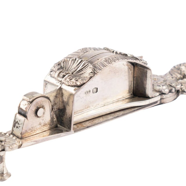 Early 19th Century George Gibbs Silvered Steel Wick Trimmer, 1808 For Sale - Image 5 of 13