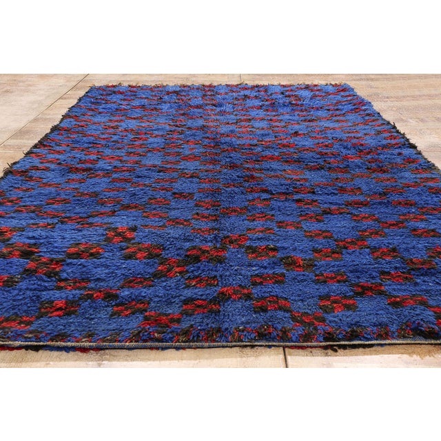Vintage Beni M'Guild Moroccan Rug, 06'00 X 10'02 For Sale - Image 9 of 10