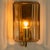 Gold Smoked Glass Wall Light attributed to Glashütte Limburg, Germany, 1960s For Sale - Image 8 of 15