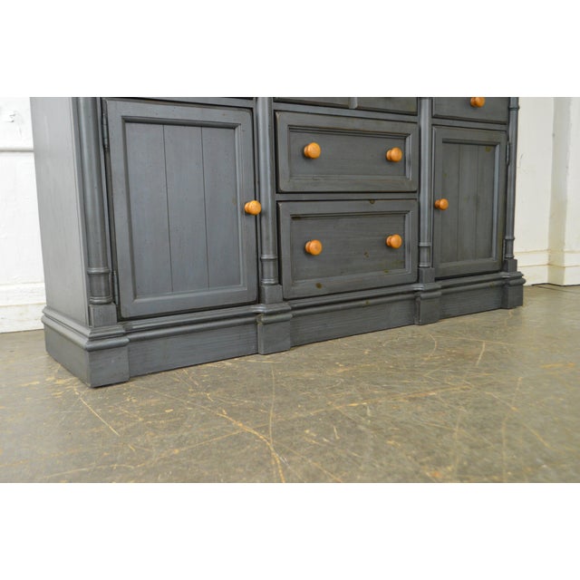 Broyhill Yorkshire Market Blue Country Pine Hutch Chairish