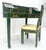 Mid 20th Century Emerald Green Lacquer Chinoiserie Desk Writing Table Console & Chair MINT For Sale - Image 5 of 18
