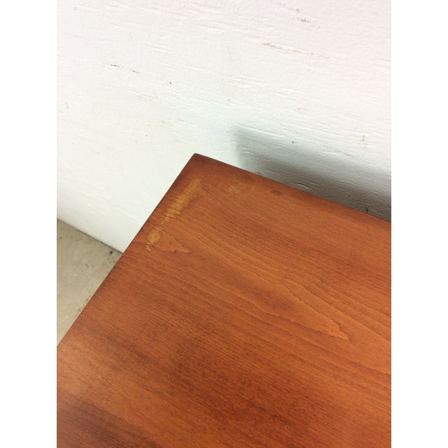 Mid Century Modern Maple Chest of Drawers With Brass Hardware For Sale - Image 10 of 12
