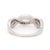 Modern 1.3ctw Ruby & Diamond Criss Cross Band Ring, 18k White Gold, Ring Size 7 For Sale - Image 3 of 6