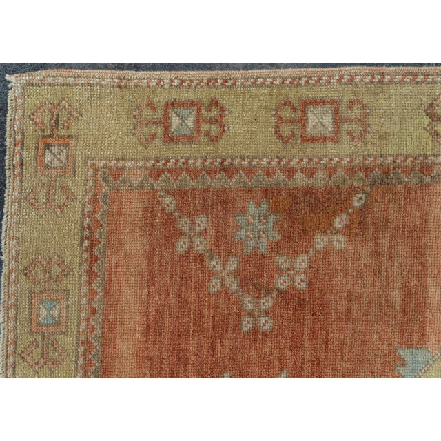Early 21st Century Turkish Vintage Rug 3'11" x 11' #20660 For Sale - Image 5 of 8