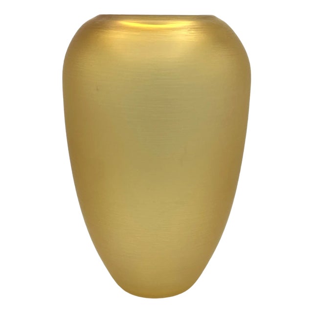 Amber Engraved Vase by Paolo Venini for Venini, 1993 For Sale