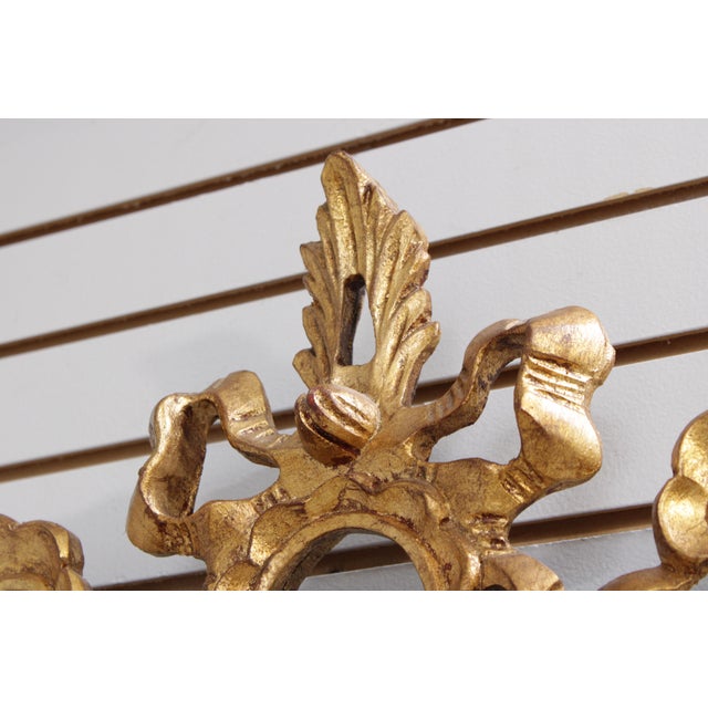 1980s Decorative Crafts Inc Baroque Style Giltwood Wall Mirror For Sale - Image 5 of 15