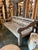Tan Vintage Washed Teak Carved Outdoor / Indoor Bench For Sale - Image 8 of 9