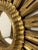 French Gilt Sunburst or Starburst Mirror (Diameter 15 5/8) For Sale - Image 10 of 12