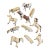 Great for Decor - Late 19th C. Antique German Hide-Covered Miniature Putz Farm Animals - Lot of 11 For Sale
