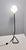 Mid-Century Modern Vintage Floor Lamp with Encased Glass Shade with Red Geometrical Motifs, Italy, 1950s For Sale - Image 3 of 15