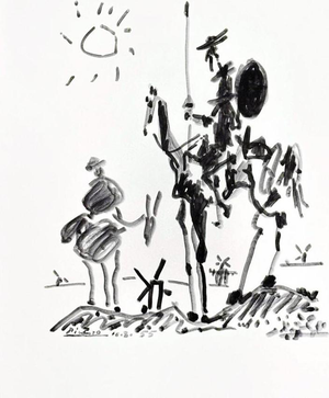 Pablo Picasso, Don Quixote, 20th Century, Lithograph