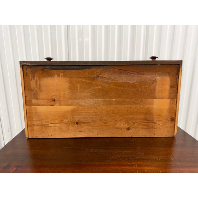 19th Century American Empire Figured Wood Four-Drawer Chest of Drawers Flame Mahogany For Sale - Image 11 of 12