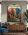 “Elephant” (2026) is an original oil painting on canvas, gold acrylic by Tetyana Andriyovych, created with expressive...