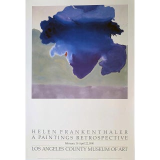 1990 Los Angeles County Museum of Art Helen Frankenthaler Exhibition Poster For Sale