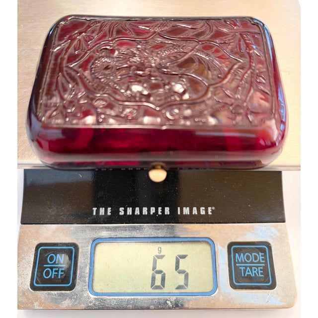 This is a beautiful Antique Chinese Red Resin Dragon Cigarette Case. Unused and in excellent condition. 3 3/8” x 2.5” x 1”...