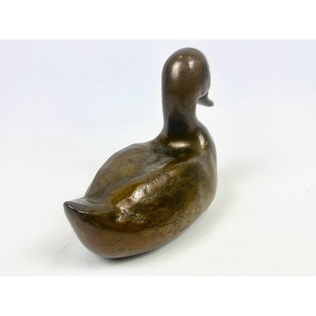 Antique Bronze Duck Figure, 19th Century For Sale - Image 6 of 14