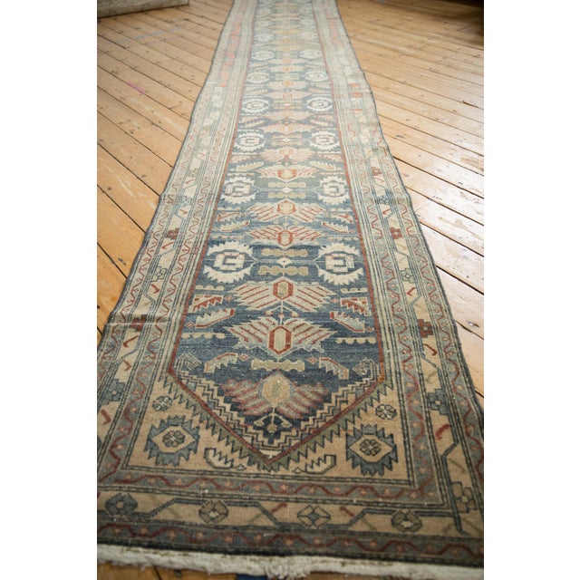 Textile Vintage Distressed Malayer Rug Runner - 3'1" x 15'11" For Sale - Image 7 of 10