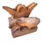 Arts & Crafts Pair of Vintage Carved Wooden Water Buffalo Bookends For Sale - Image 3 of 7