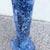 1980s Vintage Postmodern Faux Blue Marble Architectural Pedestal Plant Stand For Sale - Image 5 of 5