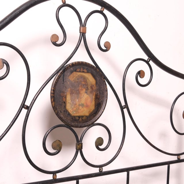 Vintage Wrought Iron Bed, Italy, 19th Century For Sale - Image 4 of 18