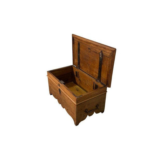 19th Century Rustic Walnut Chest For Sale - Image 4 of 5