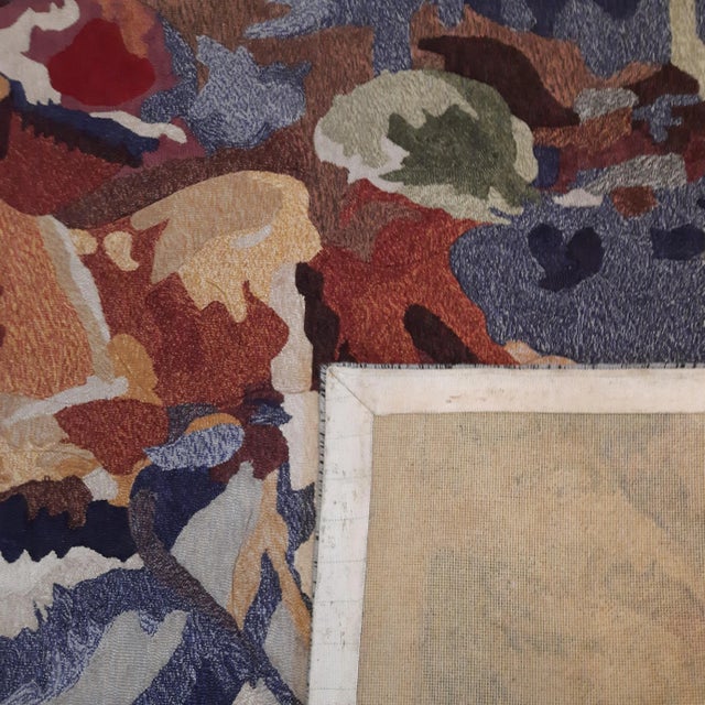 Impressionist Handmade Horse Racing Rug, 2000s For Sale - Image 4 of 8