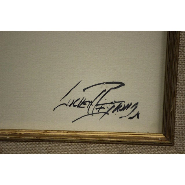 "Down the Stretch" Watercolor Painting For Sale - Image 5 of 5