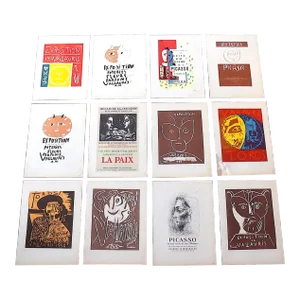 Vintage Mid Century Modern Picasso Lithographs - Set of 12