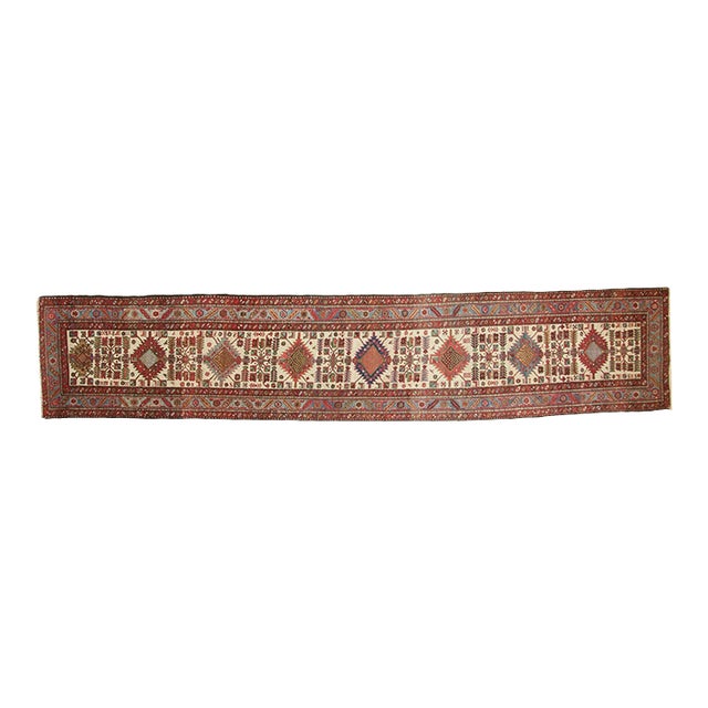 Vintage Karaja Rug Runner - 3' x 15'1" For Sale