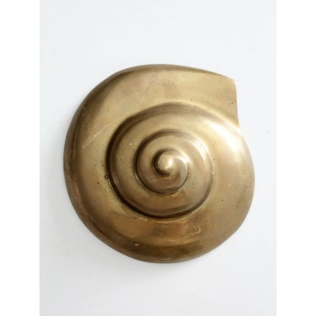 Late 20th Century Mid Century Brass Wall Sconce For Sale - Image 5 of 9