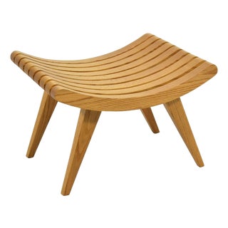 Edward Durell Stone Oak Bench For Sale