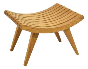 Edward Durell Stone Oak Bench